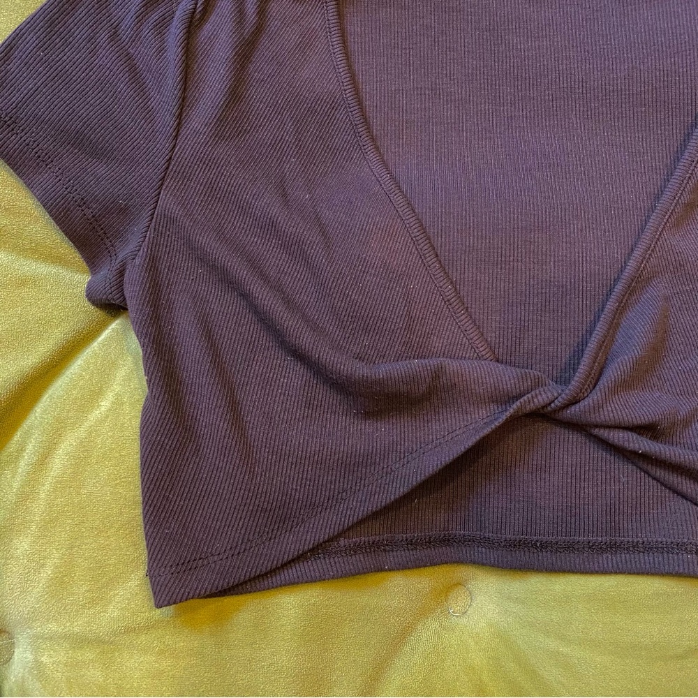 Brown Crop Top - Picture 3 of 4